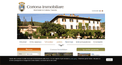 Desktop Screenshot of cortonaimmobiliare.com