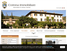 Tablet Screenshot of cortonaimmobiliare.com